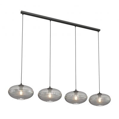 Emibig Coco lampa wisząca 4x15 W czarna-grafitowa 1377/4