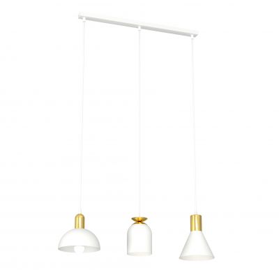 Emibig Fox lampa wisząca 3x15 W czarna-złota 1403/3