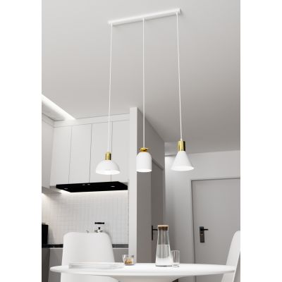 Emibig Fox lampa wisząca 3x15 W czarna-złota 1403/3