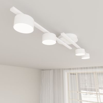 Emibig Fragment lampa podsufitowa 4x12 W biała 1418/4