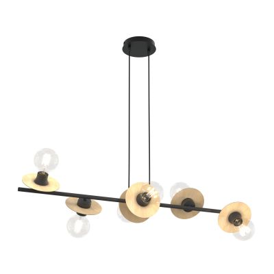 Emibig Token lampa wisząca 6x15 W czarna 1429/6