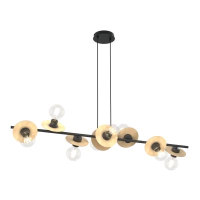 Emibig Token lampa wisząca 8x15 W czarna 1429/8