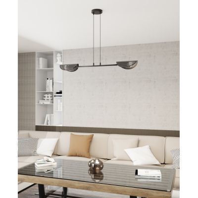 Emibig Saber lampa wisząca 2x15 W czarna 1430/2