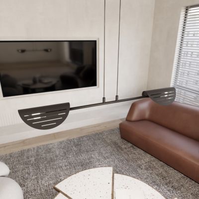 Emibig Saber lampa wisząca 2x15 W czarna 1430/2