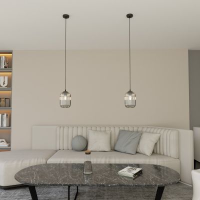 Emibig Verdi lampa wisząca 1x15 W czarna-grafitowa 1434/1