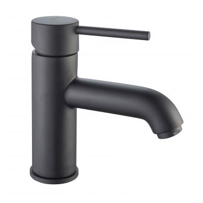 Emmevi Rubinetterie Piper bateria umywalkowa stojąca czarny mat 45003NO