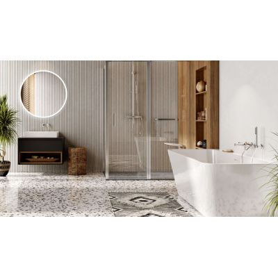 Excellent Pi bateria wannowo-prysznicowa ścienna nikiel szczotkowany AREX.1205NB