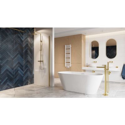 Excellent Pi bateria wannowo-prysznicowa wolnostojąca złoty szczotkowany AREX1255GB