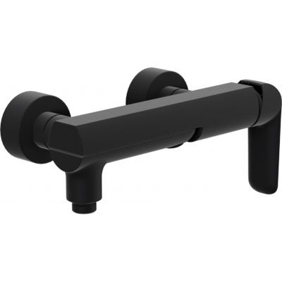 Excellent Clever 2.0 bateria wannowo-prysznicowa ścienna czarny soft AREX.4106BS
