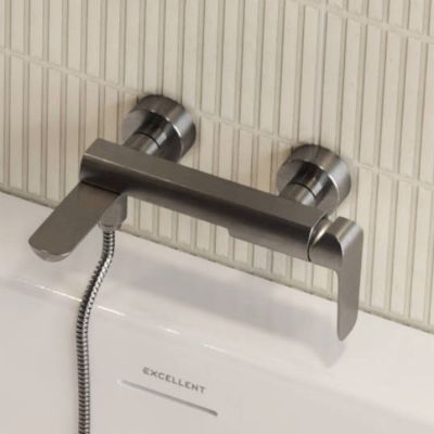 Excellent Clever 2.0 bateria wannowo-prysznicowa ścienna czarny soft AREX.4106BS