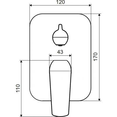 Excellent Clever 2.0 bateria wannowo-prysznicowa podtynkowa grafitowa AREX.4145AB
