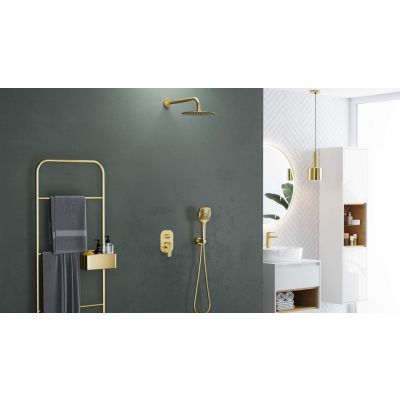 Excellent Clever 2.0 bateria prysznicowa podtynkowa złoty szczotkowany AREX.4145GB