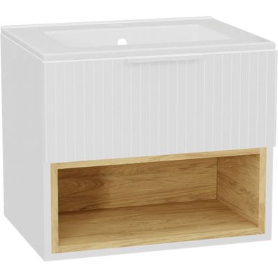 Excellent Tuto 2.0 front szafki 60x2x24.6 cm podumywalkowa wisząca biały połysk MLEX.2151.600.03.WH