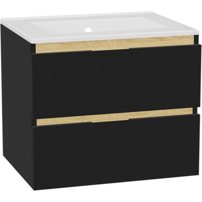 Excellent Tuto 2.0 front szafki 60x2x21.9 cm podumywalkowa wisząca czarny mat MLEX.2151.600.01.BK