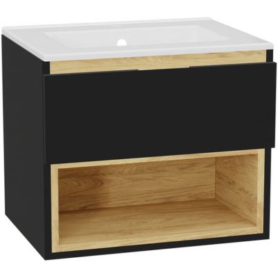 Excellent Tuto 2.0 front szafki 60x2x21.9 cm podumywalkowa wisząca czarny mat MLEX.2151.600.01.BK