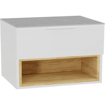 Excellent Tuto 2.0 front szafki 80x2x24.6 cm podumywalkowa wisząca biały połysk MLEX.2151.800.02.WH