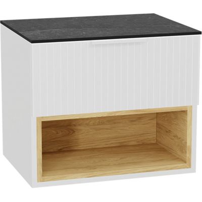 Excellent Tuto 2.0 korpus szafki 60x46.5x50 cm podumywalkowa wisząca biała-dąb MLEX.2171.600.WHBL