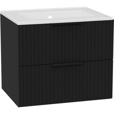 Excellent Tuto 2.0 korpus szafki 60x46.5x50 cm podumywalkowa wisząca czarna-dąb MLEX.2172.600.BKBL