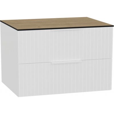 Excellent Tuto 2.0 korpus szafki 80x46.5x50 cm podumywalkowa wisząca biała-dąb MLEX.2172.800.WHBL