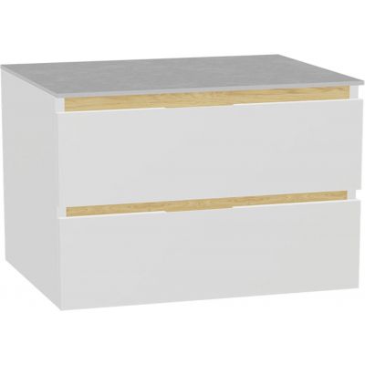 Excellent Tuto 2.0 korpus szafki 80x46.5x50 cm podumywalkowa wisząca biała-dąb MLEX.2172.800.WHBL