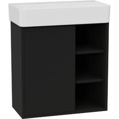 Excellent Ness szafka 57x28x60 cm podumywalkowa wisząca czarny soft MLEX.8201.600.BL