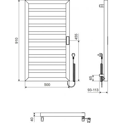 Excellent Brego grzejnik elektryczny 91x50 cm cappuccino GREX.BRS91.CA