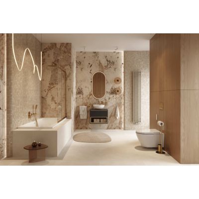 Excellent Verdi grzejnik łazienkowy dekoracyjny 180x23 cm czarny GREX.VE180.23.5SP.BL