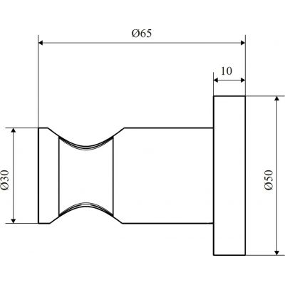 Excellent uchwyt prysznicowy czarny mat AREX.1031BL