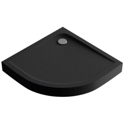 Excellent Sense X brodzik półokrągły 100x100 cm czarny mat struktura BREX.1404100100BLC