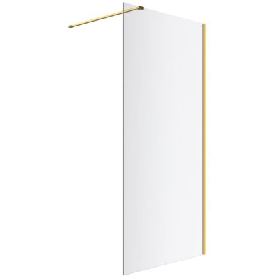 Excellent Vidoq ścianka prysznicowa walk-in 100 cm złoty szczotkowany/szkło przezroczyste KAEX.1506.1000.LP.GB