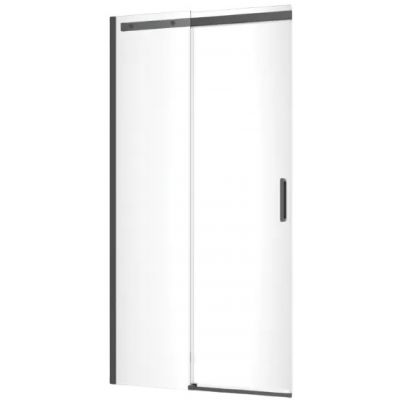 Excellent Rols drzwi prysznicowe 140 cm rozsuwane czarny mat/szkło przezroczyste KAEX.2612.1400.LP1/2.BL