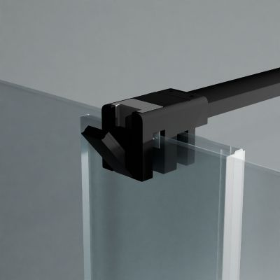 Excellent Ortigo kabina prysznicowa 120x80 cm prostokątna czarny mat/szkło przezroczyste KAEX.5016.K.1200.0800.BL