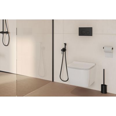 Excellent Nest przycisk spłukujący do WC czarny INEX.NE220.150.BL