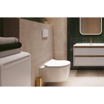 Excellent Nest przycisk spłukujący do WC biały INEX.NE220.150.WH