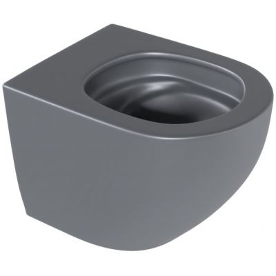 Excellent Luqa miska WC wisząca bez kołnierza spłukiwanie wirowe mat grafit mat CEAC.6403.480.GRM