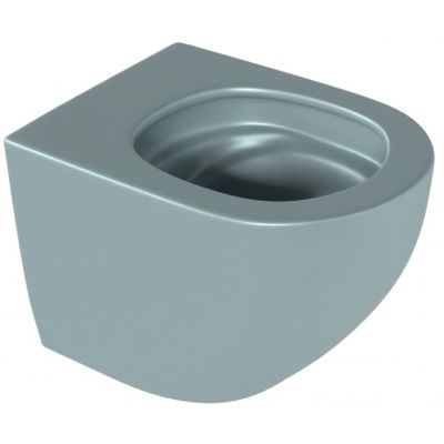 Excellent Luqa miska WC wisząca bez kołnierza spłukiwanie wirowe mint blue mat CEAC.6403.480.MBM