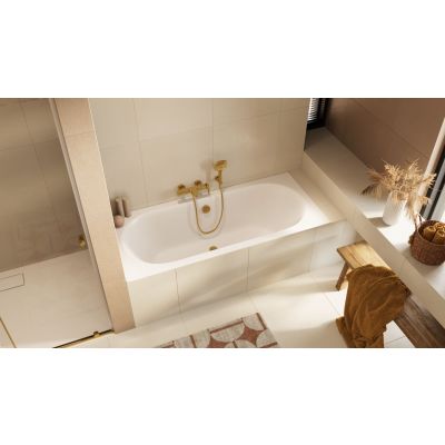 Excellent Oceana wanna prostokątna Slim 160x75 cm biały mat WAEX.OCE16EDMS