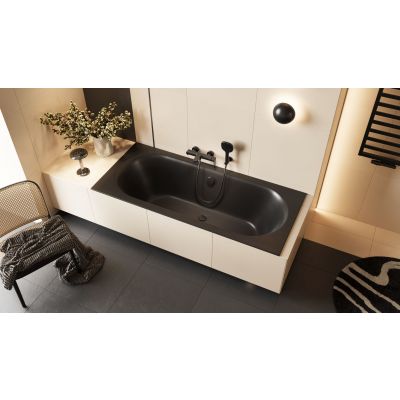 Excellent Oceana wanna prostokątna Slim 170x75 cm czarny mat WAEX.OCE17BLMS