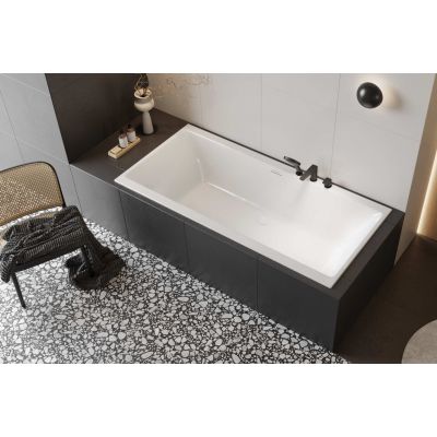 Excellent Pryzmat 2.0 wanna prostokątna Slim 170x75 cm biały połysk WAEX.PRY2.17WHS