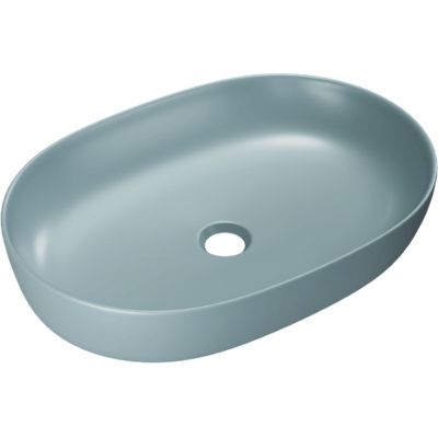 Excellent Jima umywalka 61,5x41,5 cm owalna nablatowa mint blue mat CEAC.2001.615.MBM