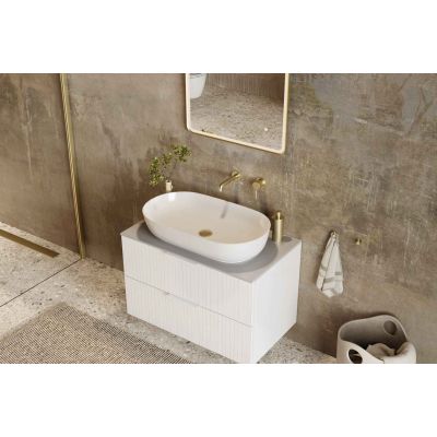 Excellent Jima umywalka 71x41 cm owalna nablatowa biały połysk CEAC.2001.710.WH