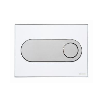 Schwab Circle przycisk spłukujący do WC tworzywo białe/metal 15322
