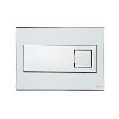 Schwab Caro przycisk spłukujący do WC tworzywo białe/metal 256717