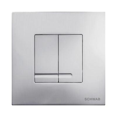 Schwab Arte Duo przycisk spłukujący do WC metalowy chrom mat 4060414031