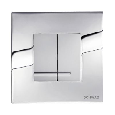 Schwab Arte Duo przycisk spłukujący do WC metalowy chrom mat/błyszczący 4060414050