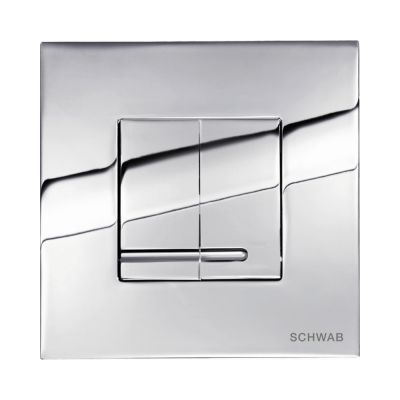 Schwab Arte Duo przycisk spłukujący do WC metalowy chrom błyszczący 4060414051