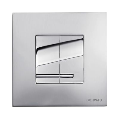 Schwab Arte Duo przycisk spłukujący do WC metalowy chrom błyszczący/mat 4060414060