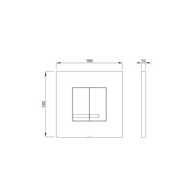 Zestaw Schwab Duplo WC 380 stelaż podtynkowy WC z przyciskiem Arte Duo biały (4060452701, 4060415601)