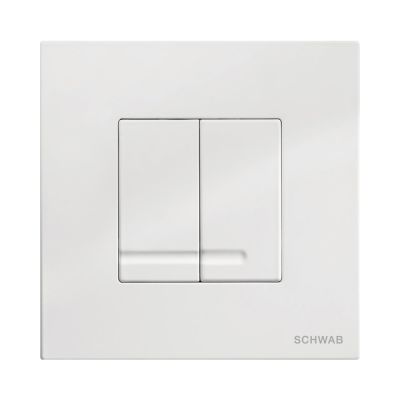 Zestaw Schwab Duplo WC 380 stelaż podtynkowy WC z przyciskiem Arte Duo biały (4060452701, 4060415601)