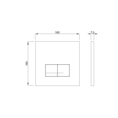 Zestaw Schwab Duplo WC 380 stelaż podtynkowy WC z przyciskiem Arte Duo biały (4060452701, 4060420201)
